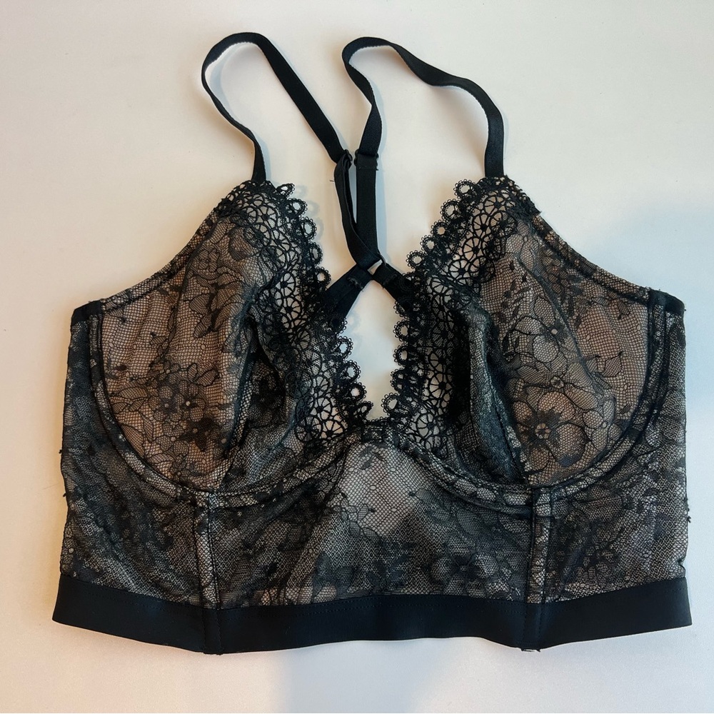 Victorias Secret Lace Longline Bra